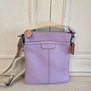 Coach Legacy Lilac Swing Pack Shoulder Crossbody Bag Purse